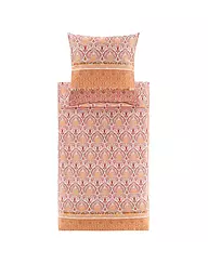 BASSETTI | Parure de lit en satin NAIROBI 70x90cm/140x200cm Corale | Corail
