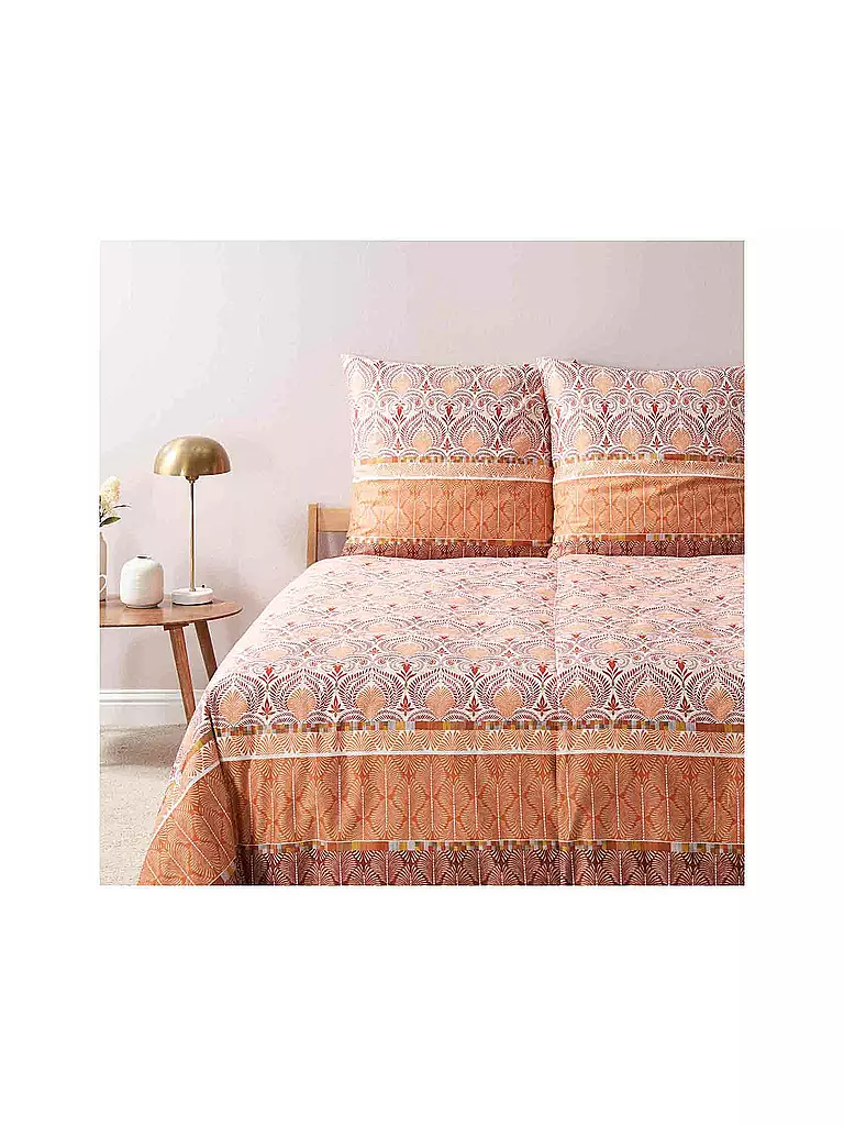 BASSETTI | Parure de lit en satin NAIROBI 70x90cm/140x200cm Corale | koralle