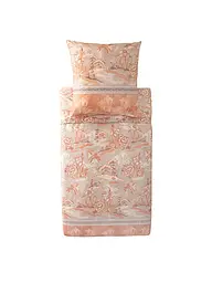 BASSETTI | Linge de lit en satin 70x90cm / 140x200cm ACQUAFORTE Vert | Orange