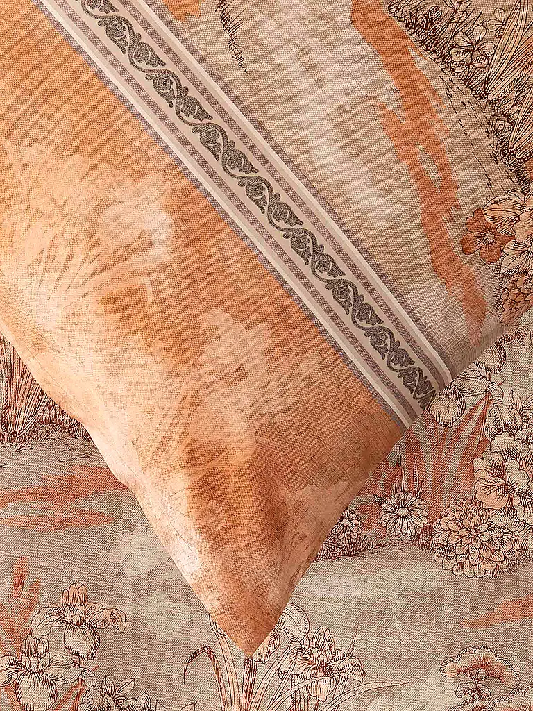 BASSETTI | Satin Bettwäsche 70x90cm / 140x200cm ACQUAFORTE Terrakotta | 