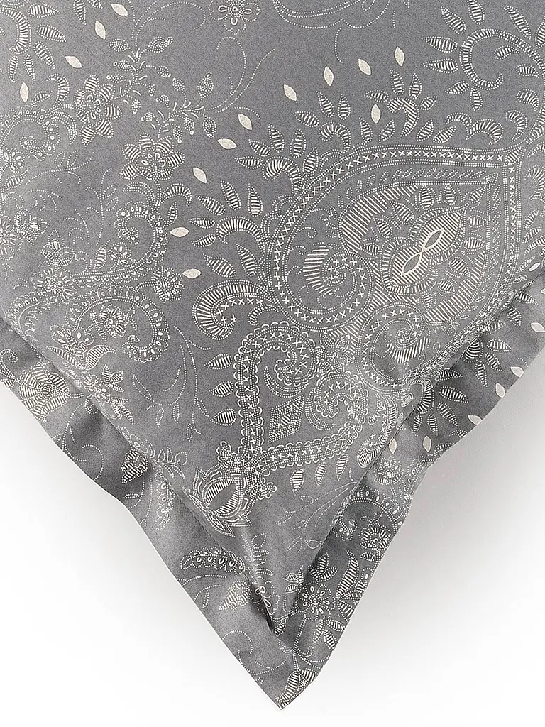 BASSETTI | Satin Bettwäsche 70x90cm / 140x200cm MONNALISA Grau | 