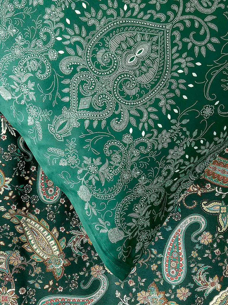 BASSETTI | Satin Bettwäsche 70x90cm / 140x200cm MONNALISA Gruen | 