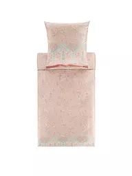 BASSETTI | Satin Bettwäsche INDIAN ROSES 70x90cm/140x200cm Jaune | Beige