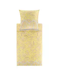 BASSETTI | Satin Bettwäsche INDIAN ROSES 70x90cm/140x220cm Gelb | Jaune