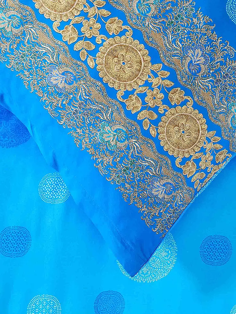 BASSETTI | Satin Bettwäsche NAIROBI 70x90cm/140x200cm Bleu | 