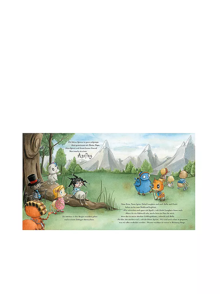 BAUMHAUS VERLAG | Livre - La petite araignée Dégoutante - Aventures à la montagne (Volume 10) | Aucune couleur