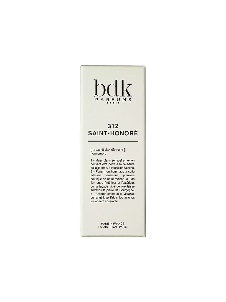 BDK | 312 Saint-Honoré Eau de Parfum 100ml | 