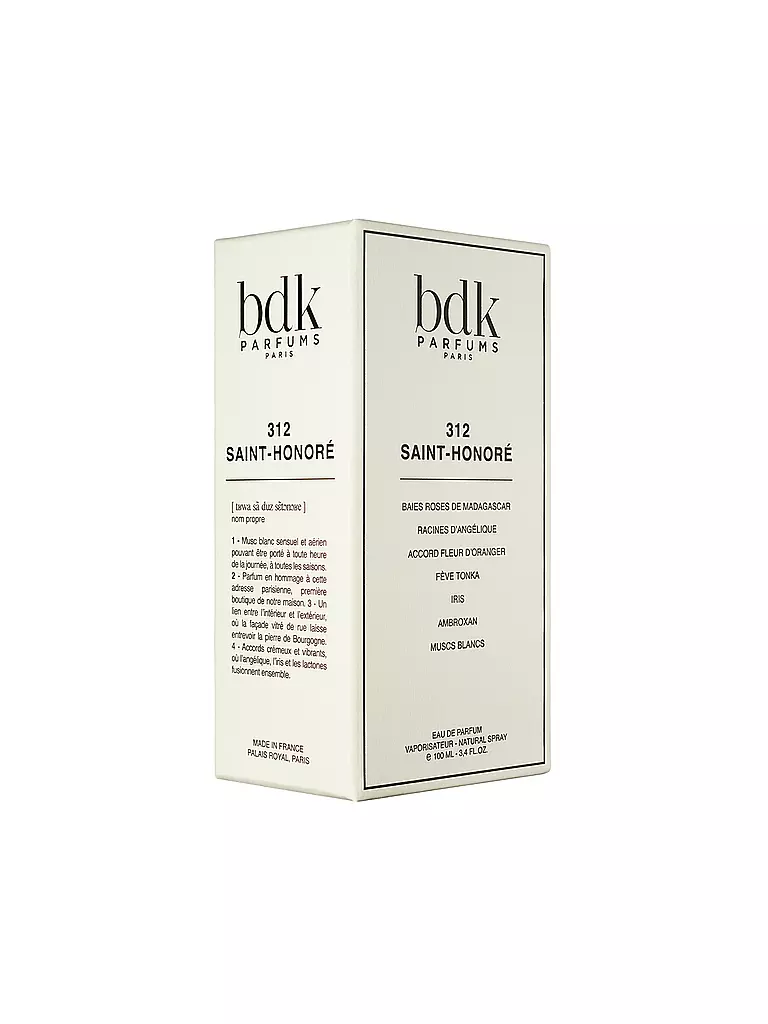 BDK | 312 Saint-Honoré Eau de Parfum 100ml | 
