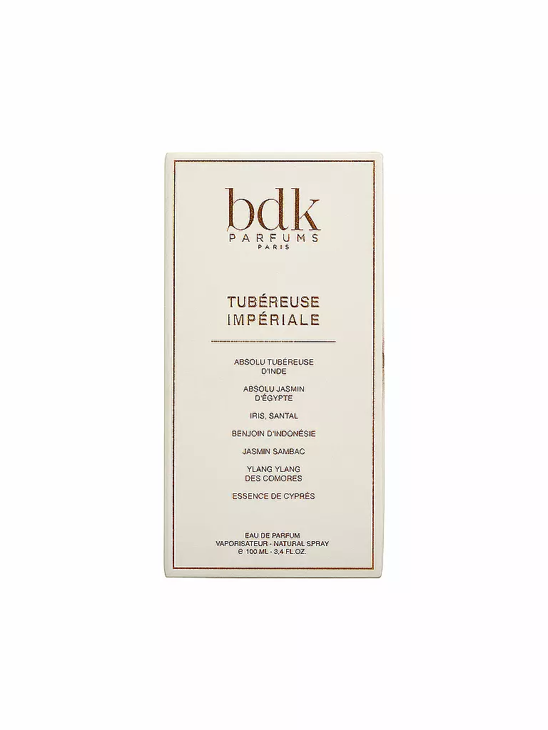 BDK | Tubéreuse Impériale Eau de Parfum Natural Spray 100ml | 
