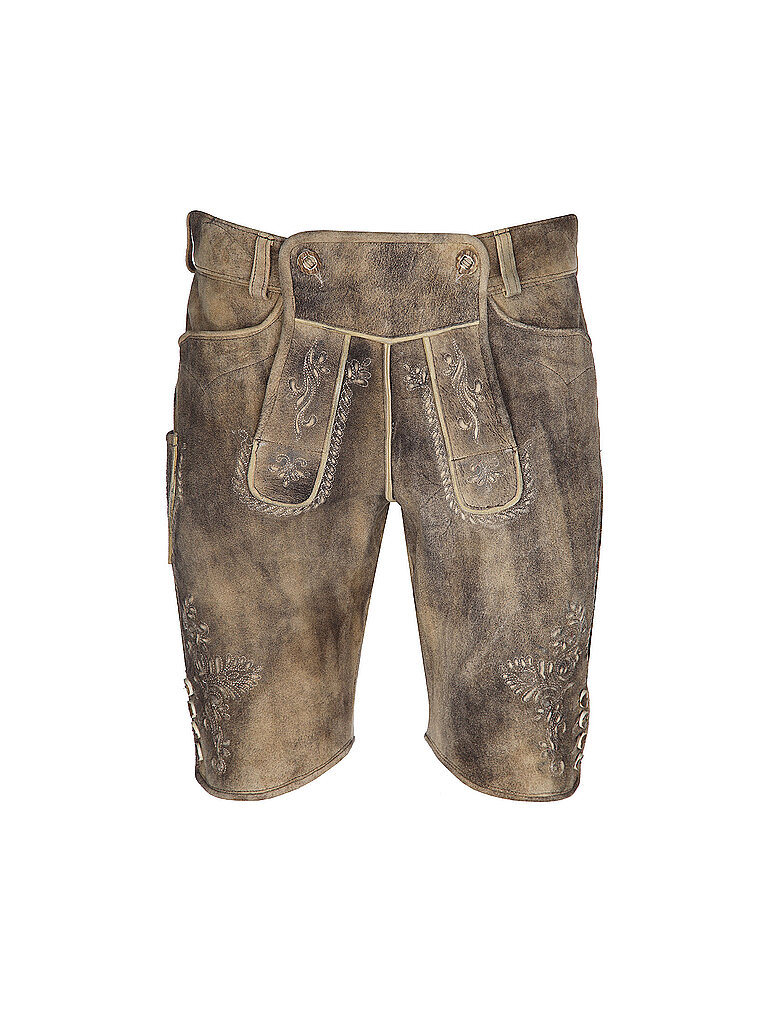 Pantalon de cuir FLACHAU marron clair 52