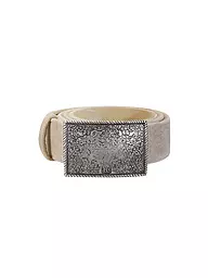 BECKERT | Ceinture en cuir | Crème