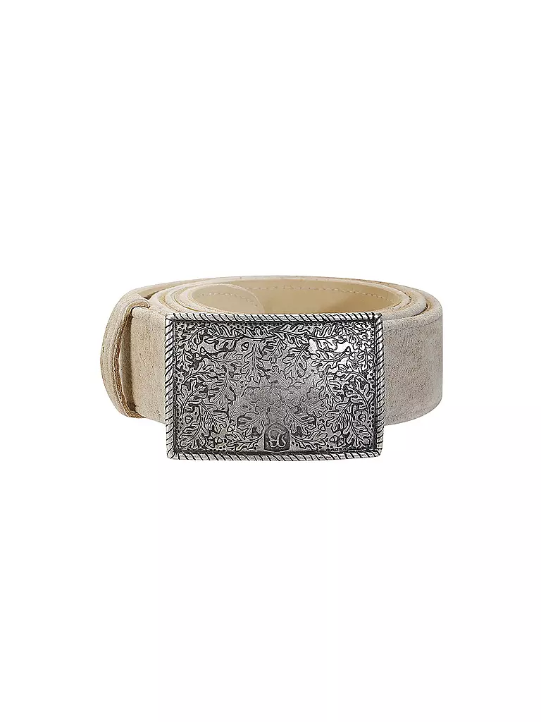 BECKERT | Ceinture en cuir | Crème