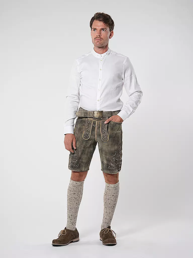 BECKERT | Lederhose WILDBOCK SÄMINA | braun