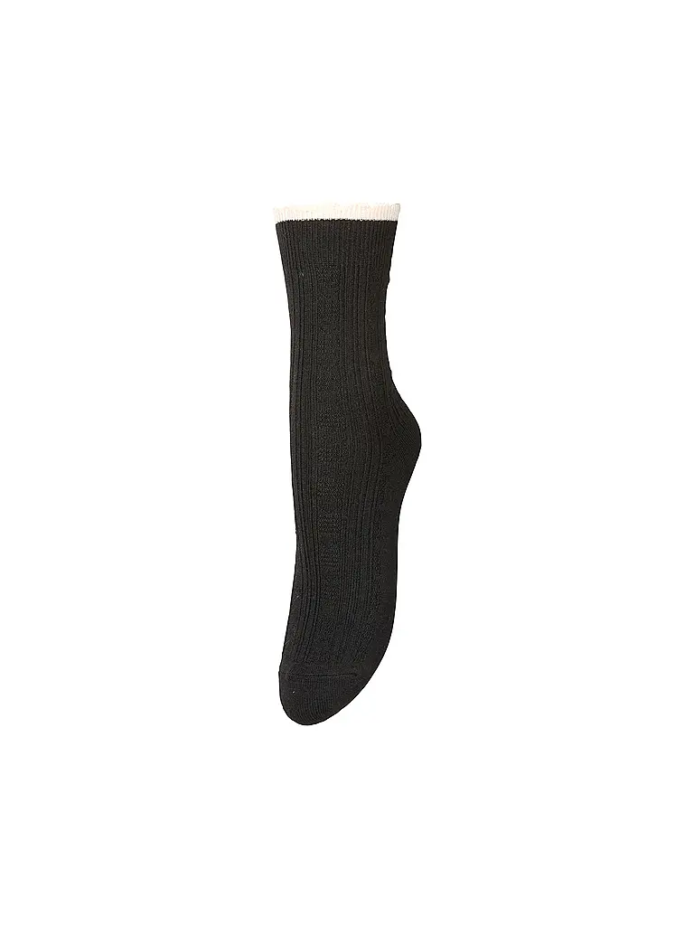 BECKSÖNDERGAARD | Chaussettes SCALLOP Noir Chiné | schwarz