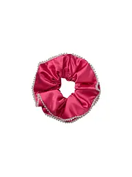 BECKSÖNDERGAARD | Chouchou pour cheveux - Scrunchie LUSTER BEAD Rose | Rose vif