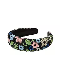 BECKSÖNDERGAARD | Haarreifen ANEMONA WIDE BEADED HAIRBRACE White | Noir