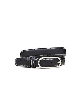 BECKSÖNDERGAARD | Ceinture en cuir GLOSSY NOLA LEATHER BELT Noir