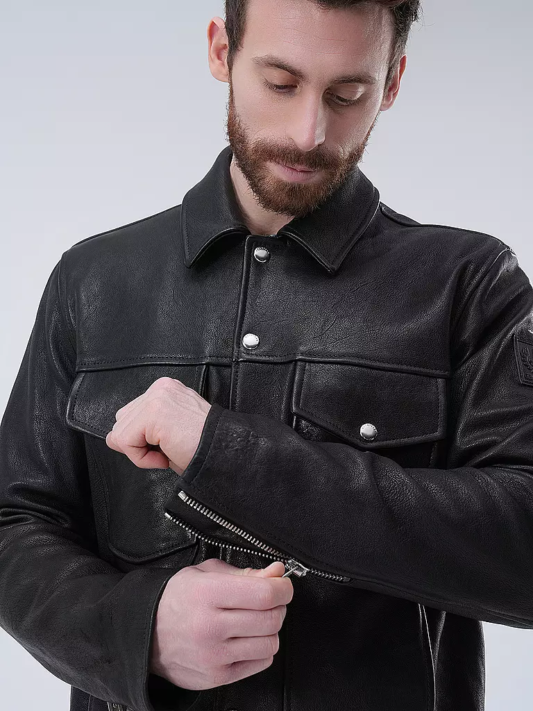 BELSTAFF | Lederjacke PISTON | Noir