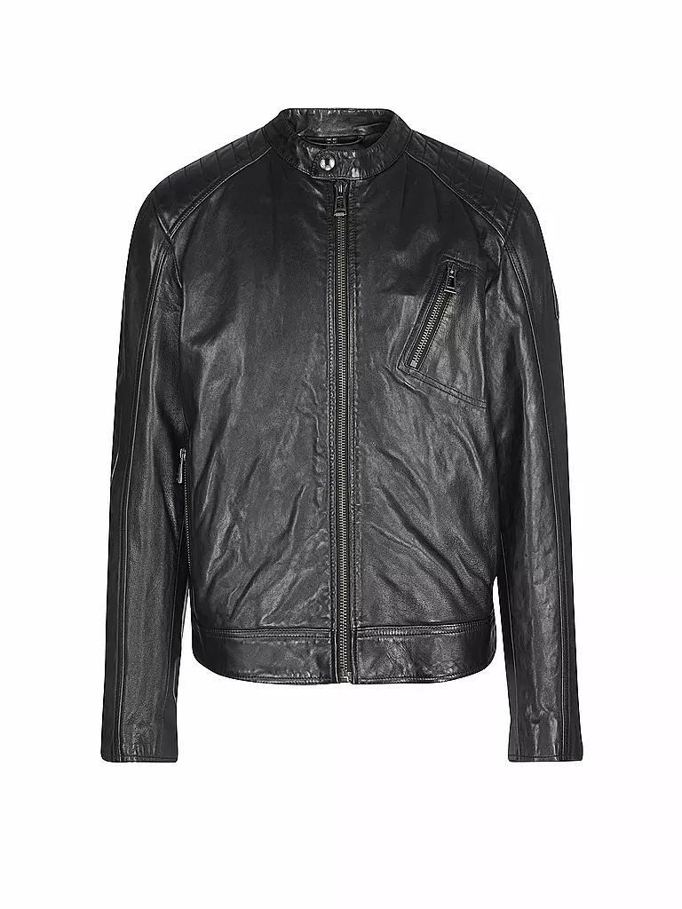 BELSTAFF | Veste en cuir V-Racer | schwarz