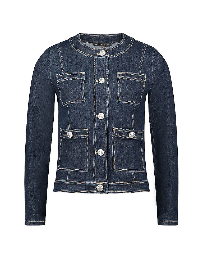 Veste en jean bleu marine 38