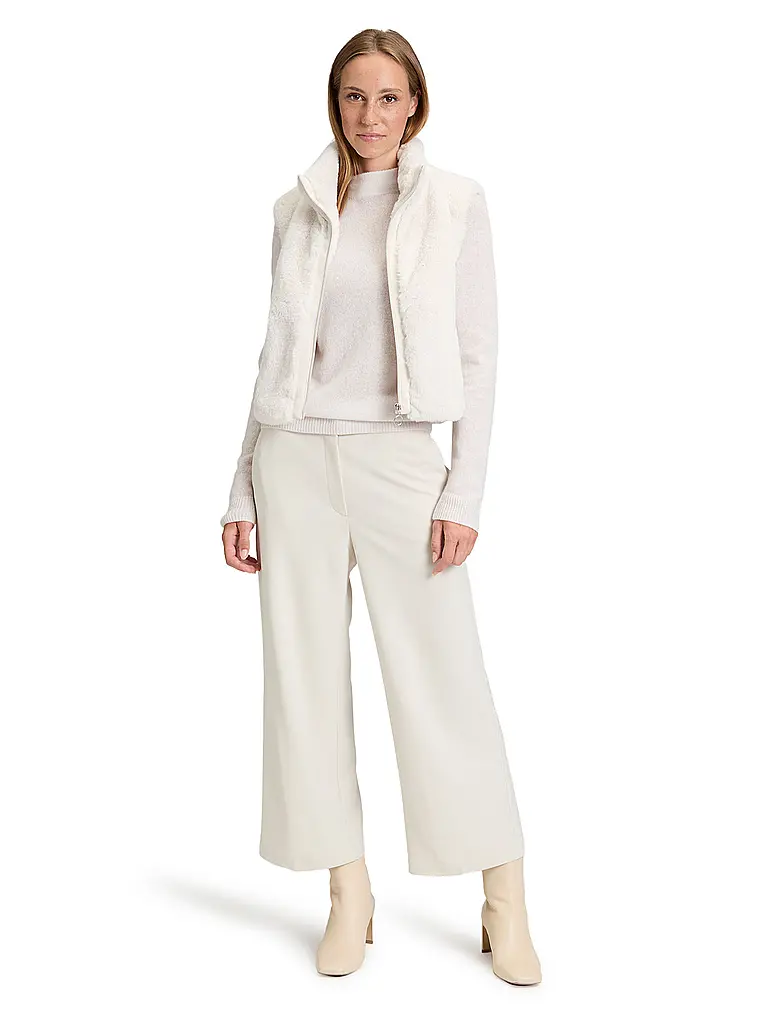 BETTY BARCLAY | Gilet aspect fourrure | beige