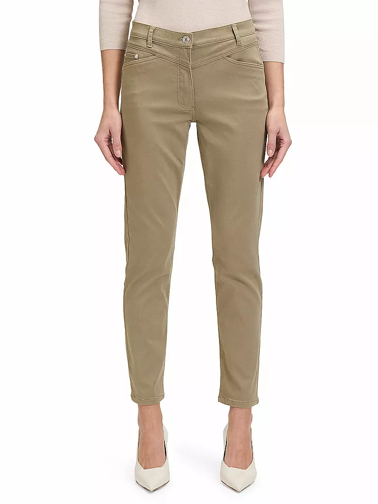 BETTY BARCLAY | Pantalon de tailleur 7/8 | olive