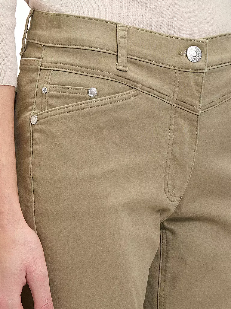 BETTY BARCLAY | Pantalon de tailleur 7/8 | olive