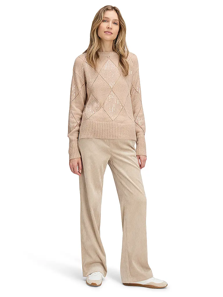 BETTY BARCLAY | Pantalon en velours côtelé | Beige