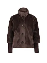 BETTY BARCLAY | Veste aspect fourrure | Marron