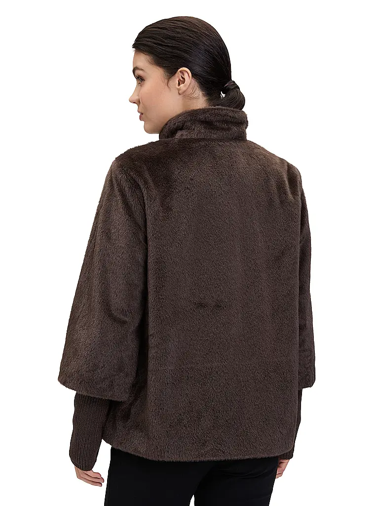 BETTY BARCLAY | Veste aspect fourrure | braun