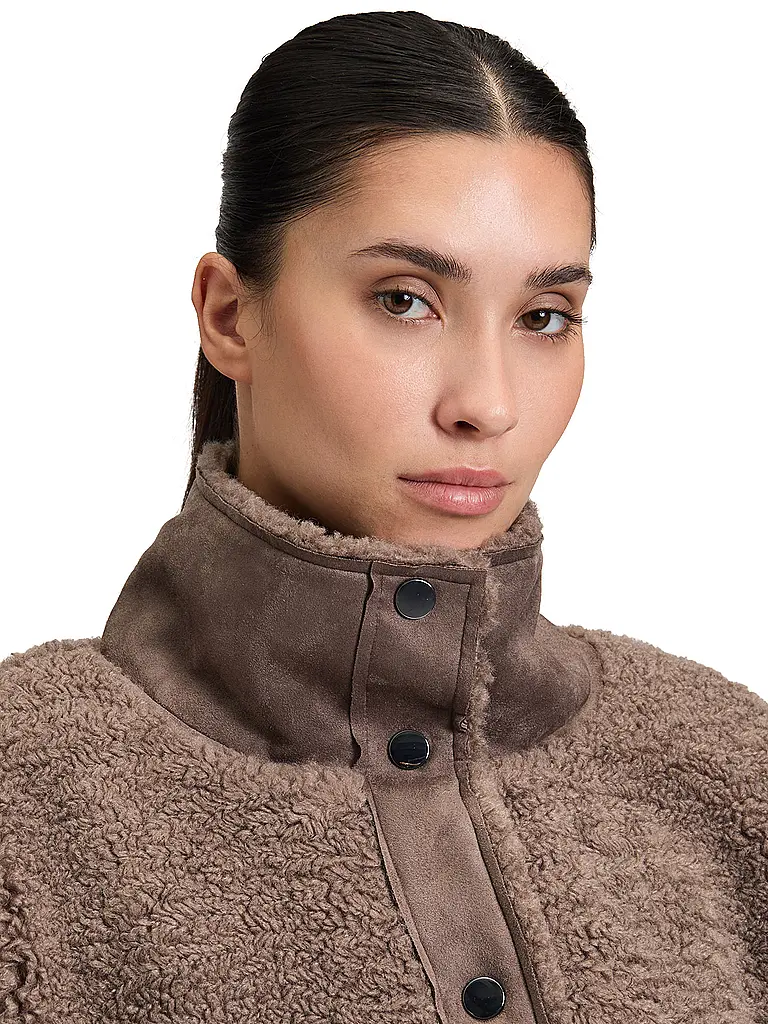 BETTY BARCLAY | Veste aspect fourrure | Marron