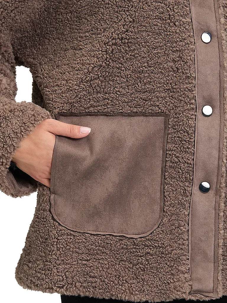 BETTY BARCLAY | Veste aspect fourrure | Marron