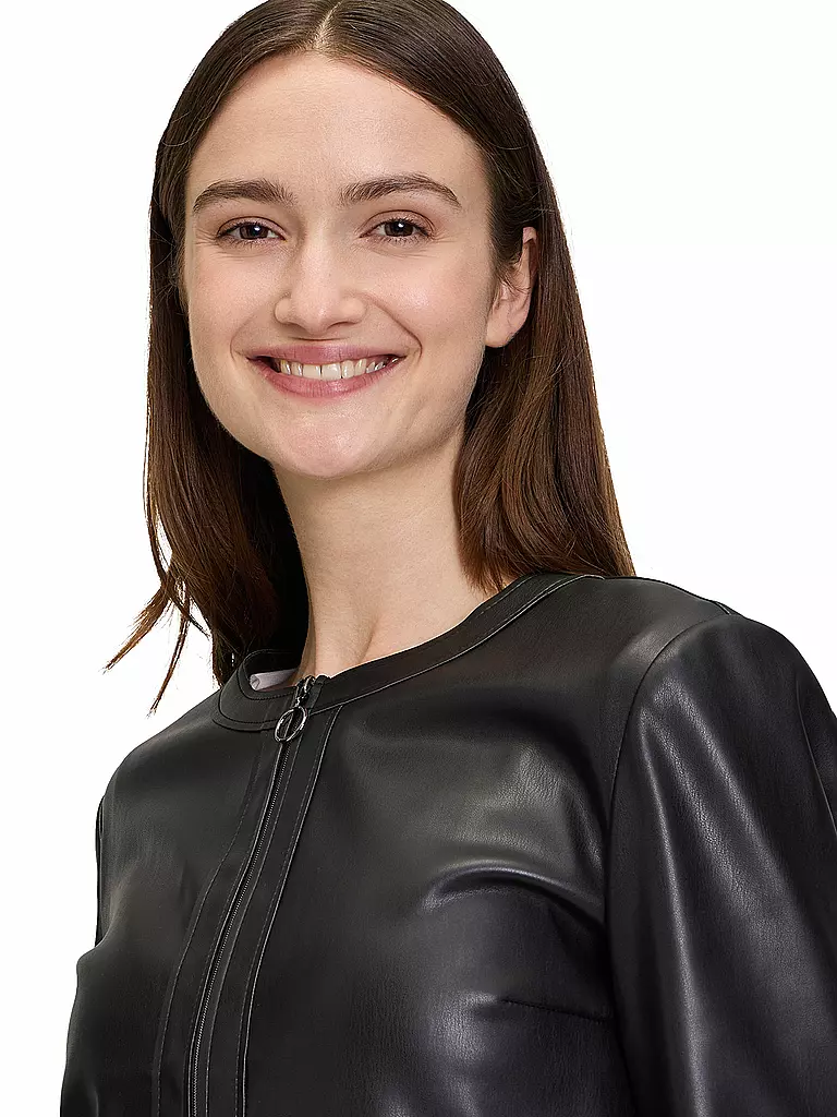 BETTY BARCLAY | Veste courte aspect cuir | 