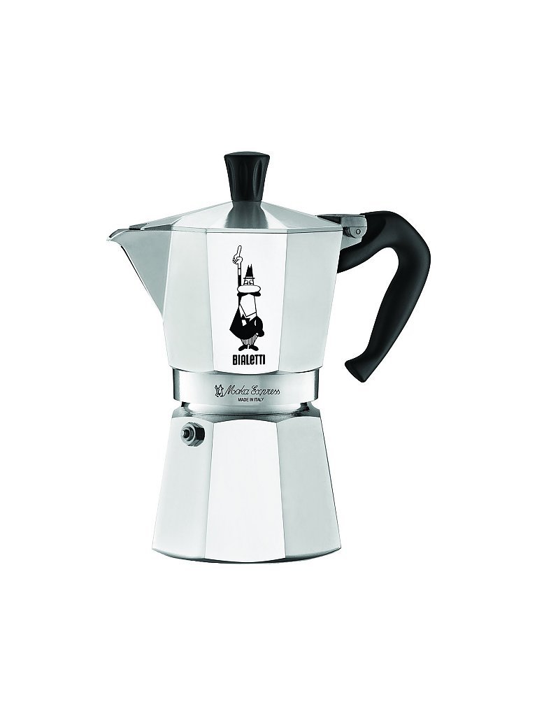 Cafetière italienne Moka 9 tasses argent