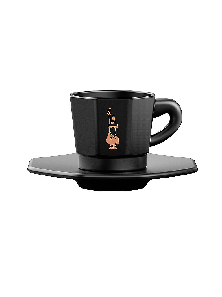 Tasses à espresso, lot de 4, noir/cuivre noir