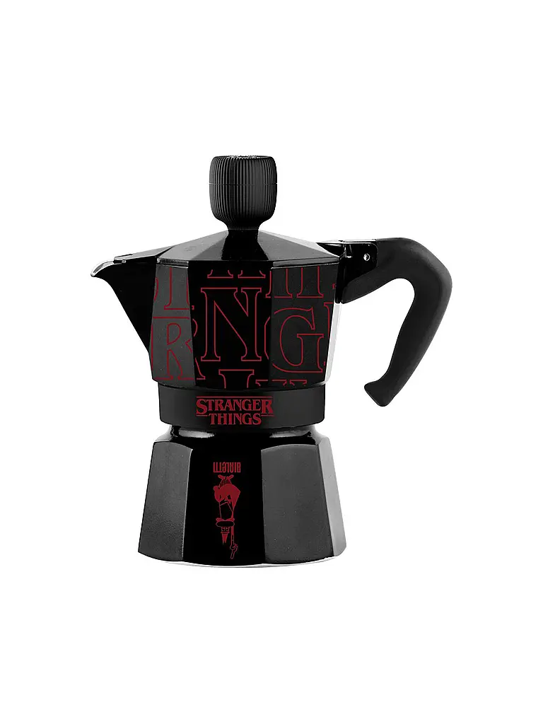 BIALETTI | Cafetière italienne 6 tasses STRANGER THINGS | schwarz