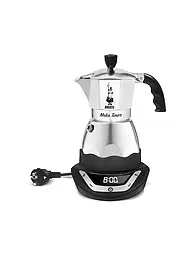 BIALETTI | Espresso électrique EASY TIMER 6 tasses Alu / Noir | Argent
