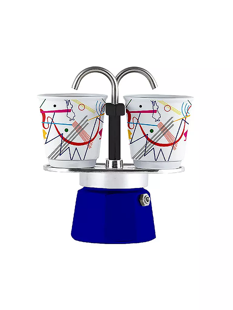 BIALETTI | Espresso Mini Express 2 Tasses Bleu Décor | blau