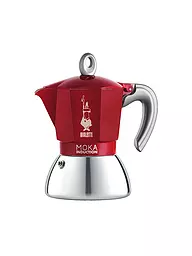 BIALETTI | Espressokocher Moka Induction 4 Tassen Alu/Rot | Rouge