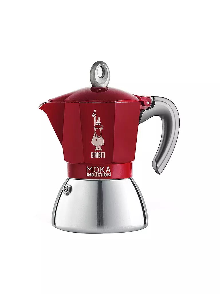 BIALETTI | Espressokocher Moka Induction 6 Tassen Alu/Rot | Rouge