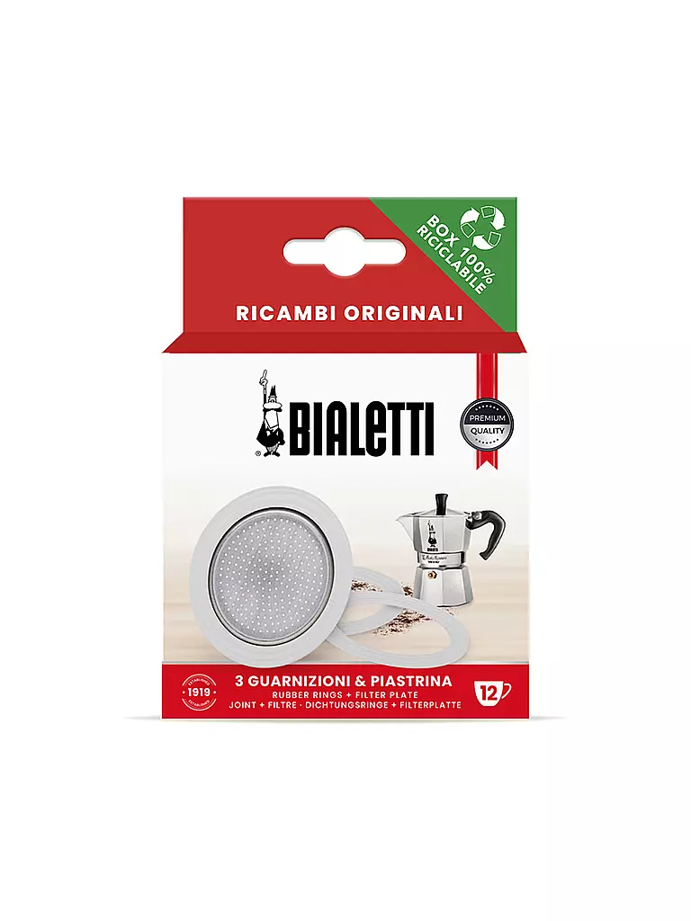 BIALETTI | Kit de remplacement 12 - 18 tasses pour Moka Express | keine Farbe