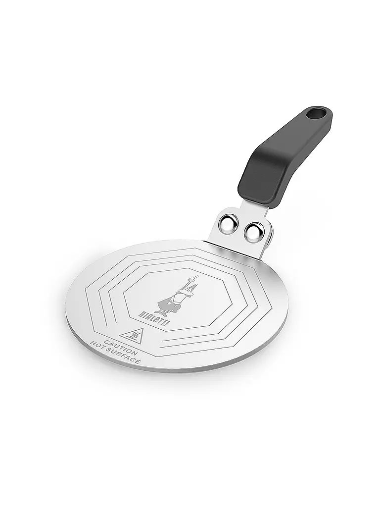 BIALETTI | Plaque à induction pour cafetière italienne 13cm en acier inoxydable | silber