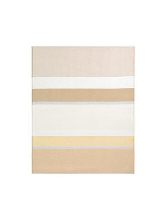BIEDERLACK | Couvre-lit - Plaid 130x170cm WHITE SANDSATION Sand Stripe