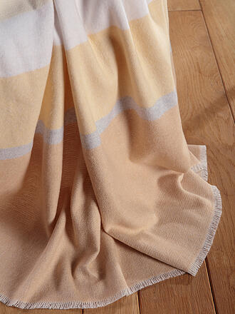BIEDERLACK | Couvre-lit - Plaid 130x170cm WHITE SANDSATION Sand Stripe