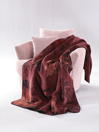 BIEDERLACK | Couverture - Plaid 150x200cm RUBY PASSION Velvet Bloom