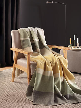 BIEDERLACK | Plaid - Couverture 150x200cm STRIPES DELIGHT Beige