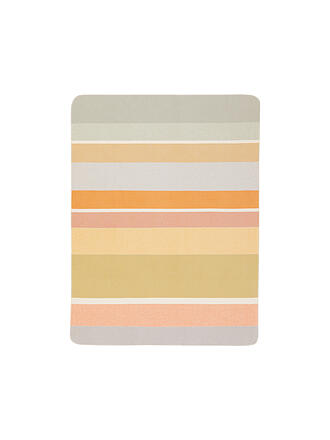 BIEDERLACK | Couverture d'intérieur - Plaid 150x200cm STRIPES OASIS Orange