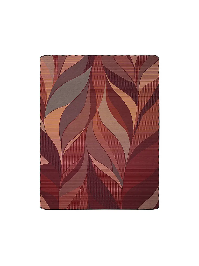 BIEDERLACK | Couverture - Plaid 150x200cm RUBY PASSION Autumn Ember | dunkelrot