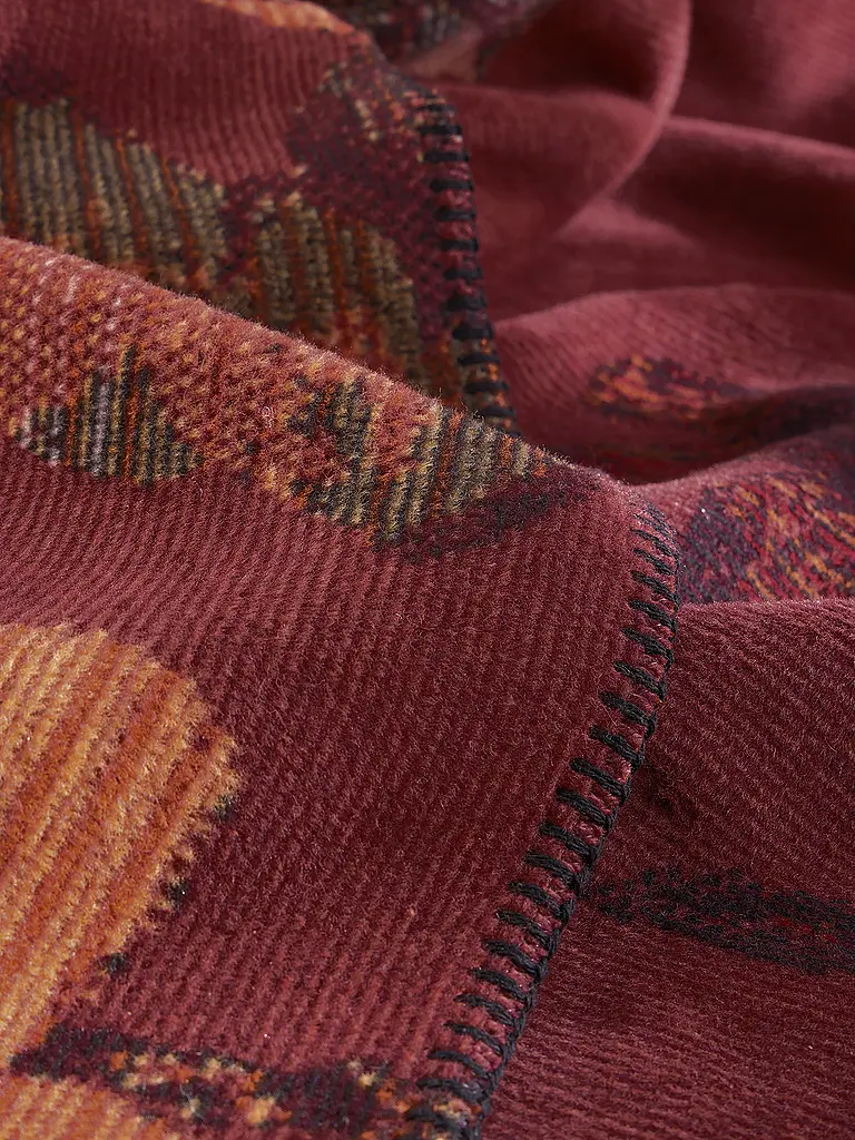 BIEDERLACK | Couverture - Plaid 150x200cm RUBY PASSION Velvet Bloom | 