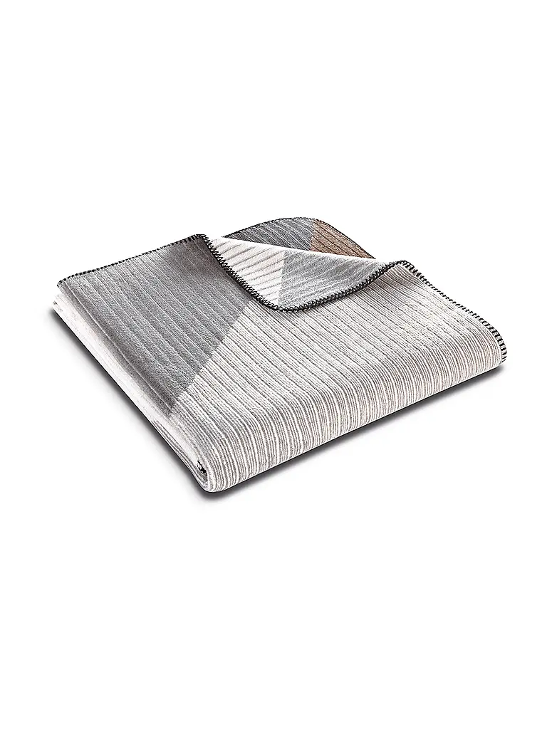 BIEDERLACK | Couverture - Plaid 150x200cm SIMPLY ELEGANT Feel Graphite | 